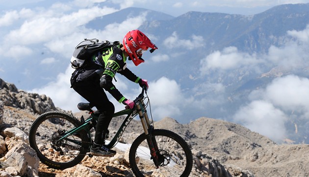 Antalya'da dağ bisiklet yarışı heyecanı