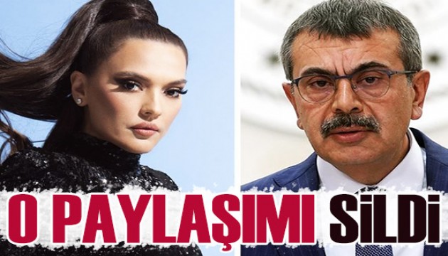 Demet Akalın, Bakan Yusuf Tekin paylaşımını sildi