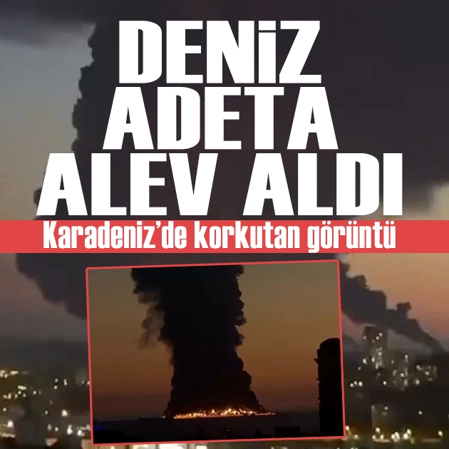 Karadeniz'de korkutan görüntü: Deniz adeta alev aldı