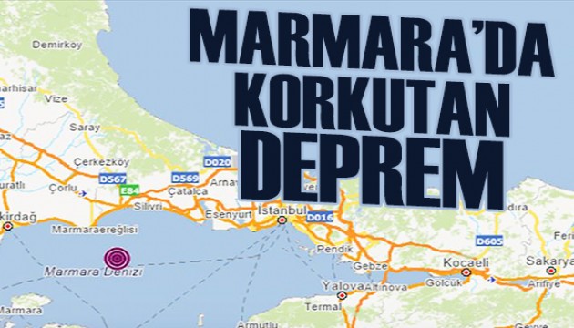 Marmara'da korkutan deprem