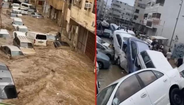 Mekke'de sel: Çok sayıda yol trafiğe kapatıldı