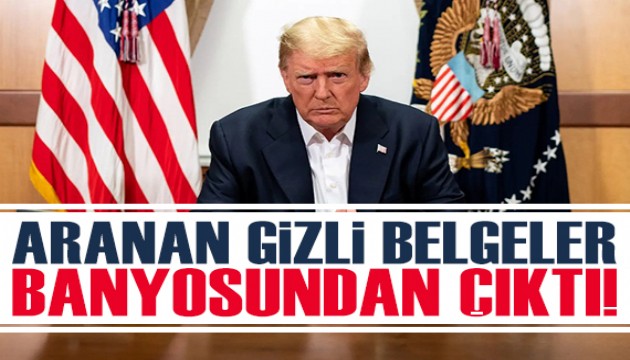 Gizli belgeler, Donald Trump'ın banyosundan çıktı!