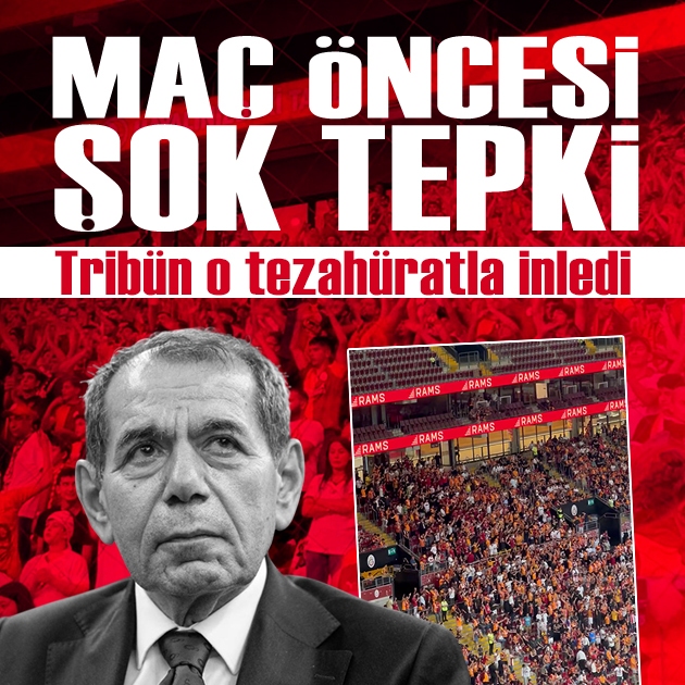 Maç öncesi taraftardan Dursun Özbek'e şok tepki
