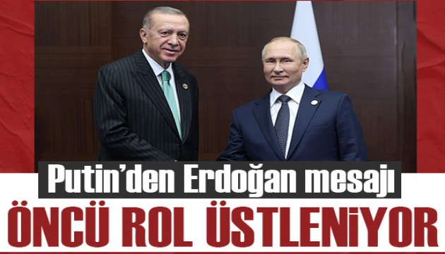 Putin: Erdoğan Gazze'deki çabalarda öncü rol üstleniyor