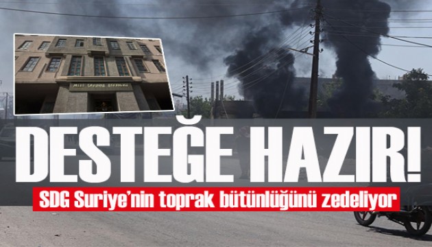MSB: SDG Suriye'nin toprak bütünlüğünü zedeliyor