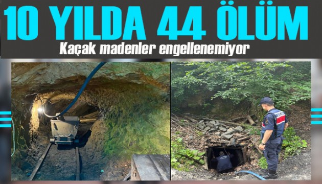 Zonguldak'ta kaçak maden ocaklarında 10 yılda 44 madenci hayatını kaybetti