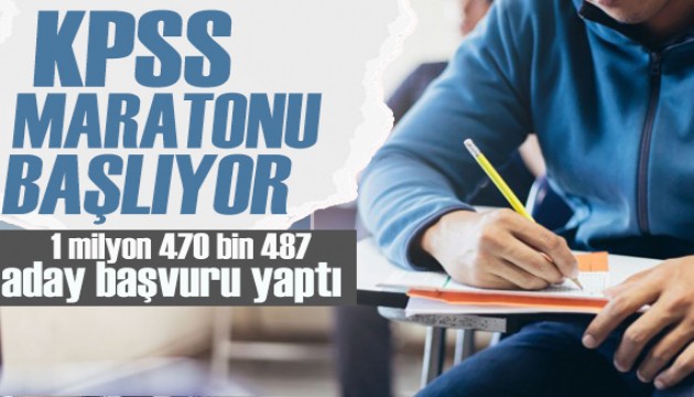 KPSS'ye 1 milyon 470 bin 487 aday başvuru yaptı