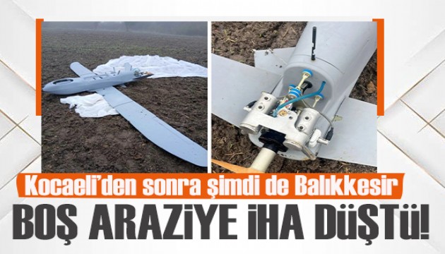 Adres Balıkesir! Boş araziye İHA düştü