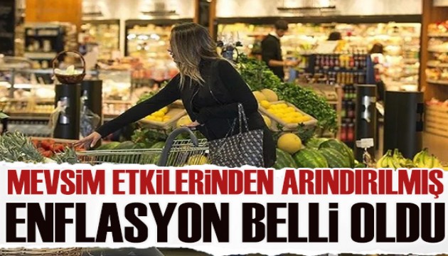 Mevsim etkilerinden arındırılmış enflasyon belli oldu!