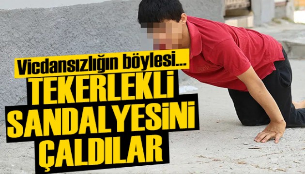 Böyle vicdansızlık görülmedi: 15 yaşındaki Enes'in tekerlekli sandalyesini çaldılar!