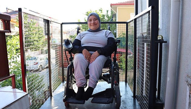 Balkon asansörüyle hayatı kolaylaştı