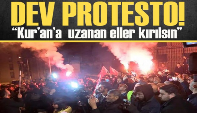 İsveç Başkonsolosluğu önünde Kur'an-ı Kerim protestosu