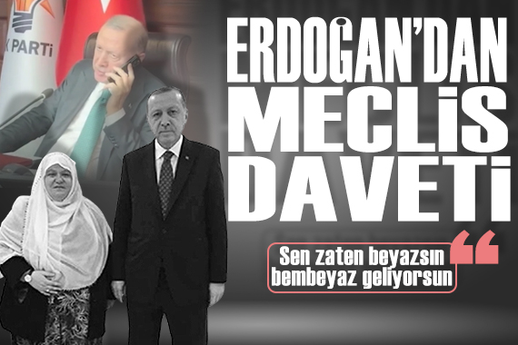Cumhurbaşkanı Erdoğan'dan Başkan Güneş Akgün'e Meclis daveti: 'Sen zaten beyazsın, bembeyaz geliyorsun'