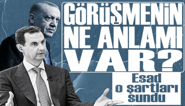 Esad'dan dikkat çeken açıklama: Erdoğan'la görüşmek için şartını sundu