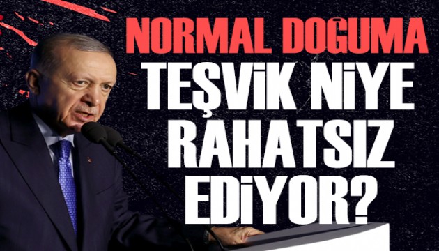 Cumhurbaşkanı Erdoğan: Normal doğum teşviki sizi niye rahatsız ediyor?