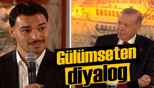 Cumhurbaşkanı Erdoğan ile Kaan Ayhan'dan güldüren diyalog