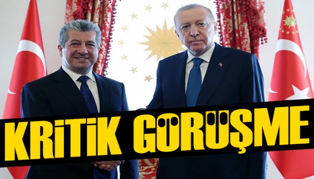 Cumhurbaşkanı Erdoğan, IKBY Başbakanı Barzani'yi kabul etti