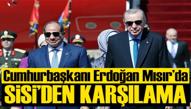 Cumhurbaşkanı Erdoğan Mısır'da