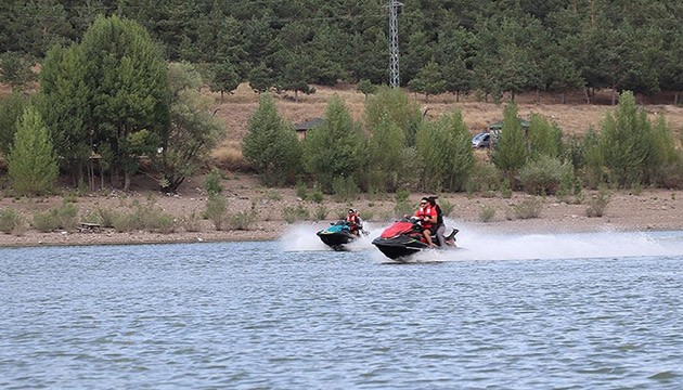 Erzurum'da jet ski heyecanı