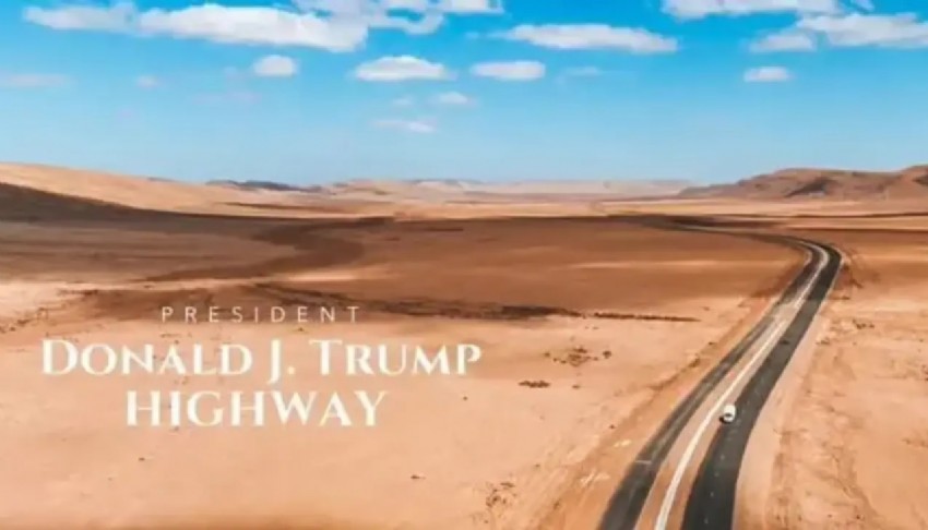 Otoyola Trump'ın adı verildi