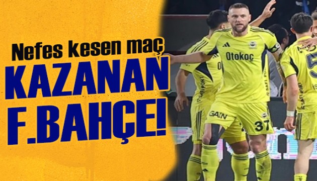 Fenerbahçe, Trabzon deplasmanında kazandı