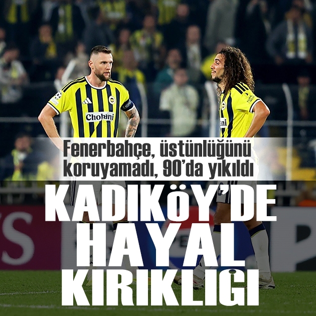 Kadıköy'de hayal kırıklığı: Fenerbahçe üstünlüğünü koruyamadı, 1 puana razı oldu
