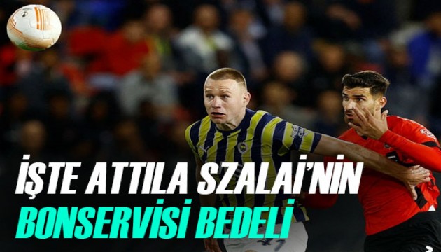 Fenerbahçe'de Attila Szalai'nin bonsevis bedeli belli oldu