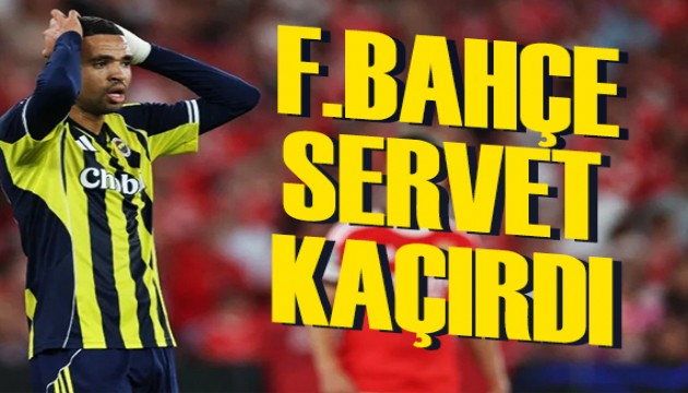 Benfica'ya elenen Fenerbahçe serveti kaçırdı!