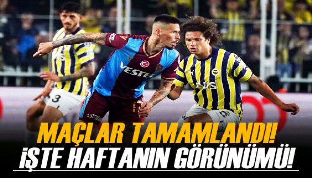 Süper Lig'de haftanın görünümü!