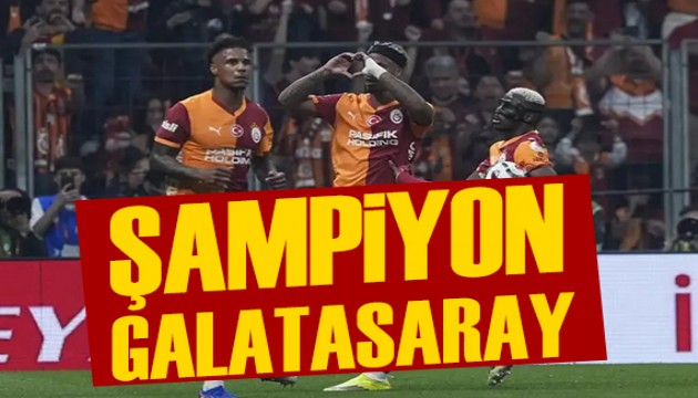 Şampiyon Galatasaray!