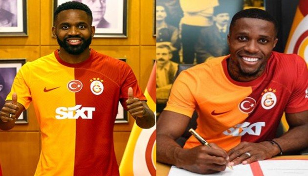 Galatasaray'da Cedric Bakambu ve Wilfried Zaha sahaya çıkıyor