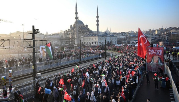 1 Ocak'ta Filistin'e destek yürüyüşü yapılacak