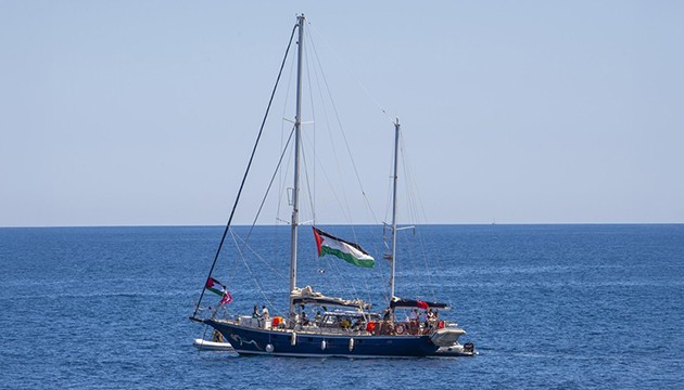 Yardım gemisinin yakınlarında İHA görüldü