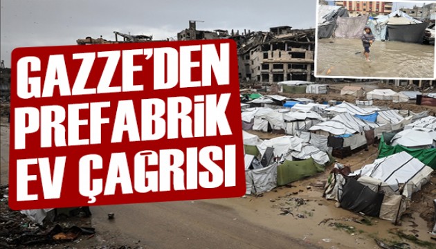 Gazze için prefabrik ev talebi