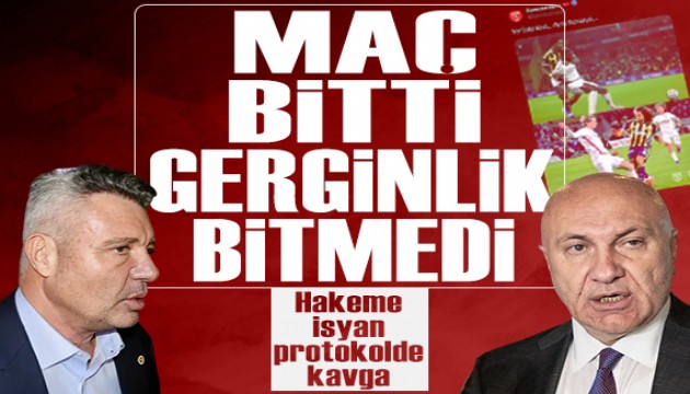 Maç bitti gerginlik bitmedi: Hakeme isyan, protokolde kavga
