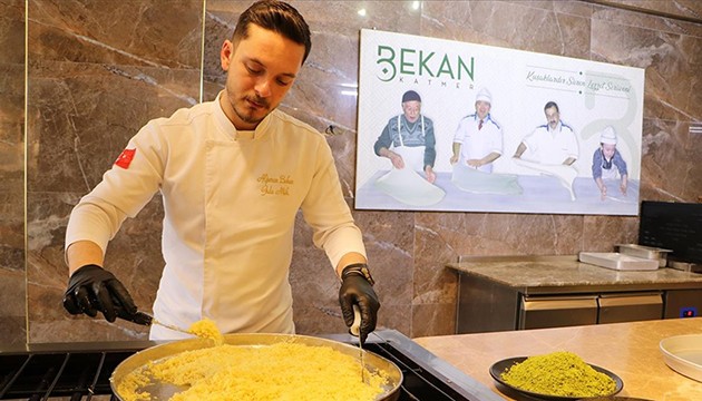 Kadayıf ustalığını bilimle harmanladı