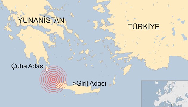 Ege açıklarında şiddetli deprem