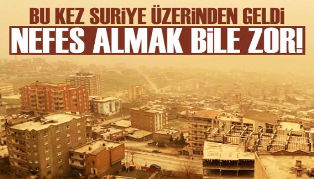 Türkiye'nin en güneyinde toz bulutu etkisini hissettiriyor