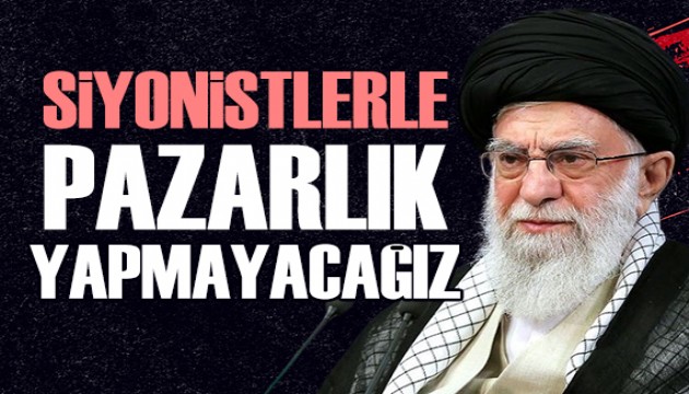 İran lideri Hamaney: Siyonistlerle asla pazarlık yapmayacağız