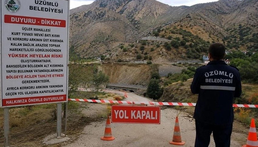 Heyelan alarmı! Vatandaşlara tahliye uyarısı