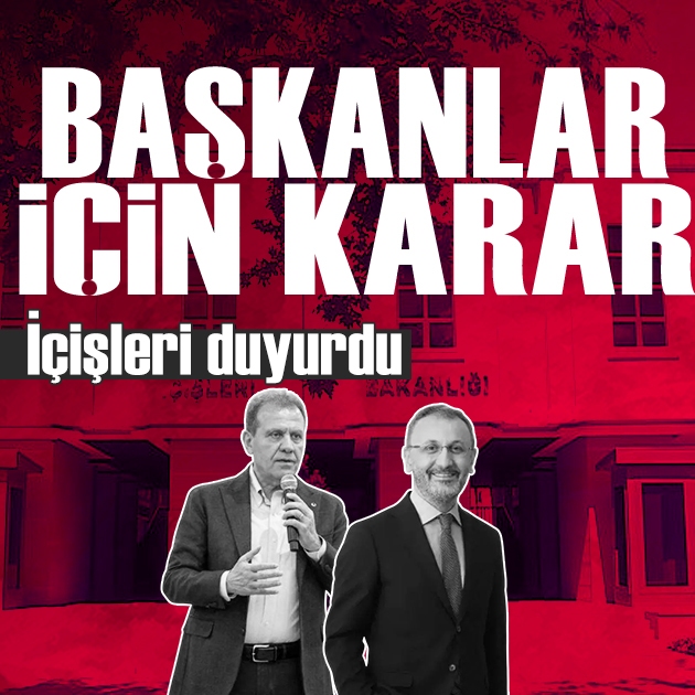 İçişleri duyurdu: Tutuklu bulunan 5 belediye başkanı için karar verildi