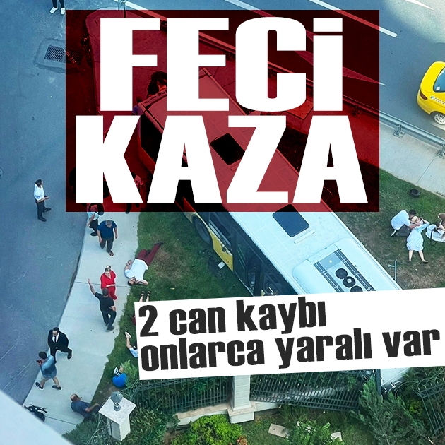 İETT otobüsü duvara çarptı: 2 can kaybı, çok sayıda yaralı var