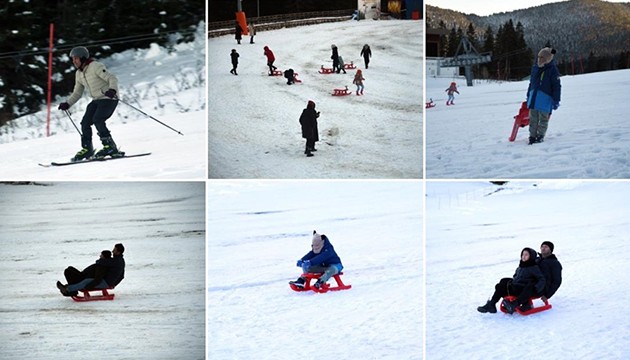 Ilgaz'da kızak sezonu başladı