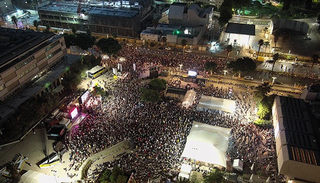 İsrail'de esir protestosu