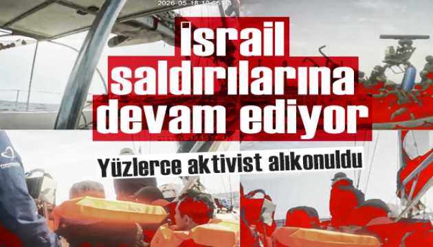 İsrail Küresel Sumud Filosu'na saldırılarına devam ediyor: Yüzlerce aktivist alıkonuldu
