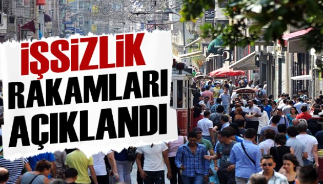 İşsizlik rakamları açıklandı