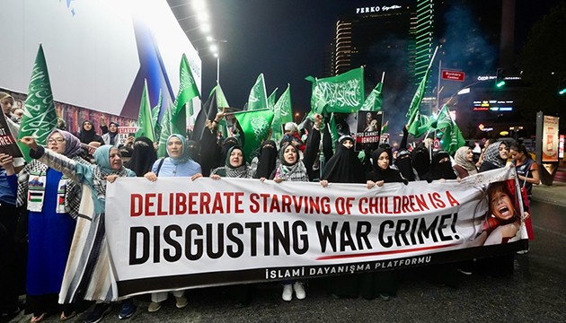 İstanbul'da Gazze protestosu