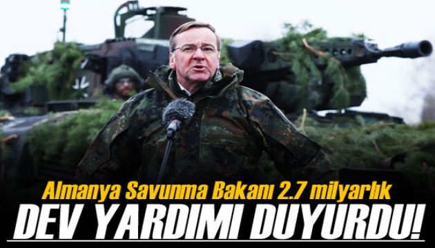 Almanya'dan Ukrayna'ya 2.7 milyar euro değerinde askeri yardım paketi