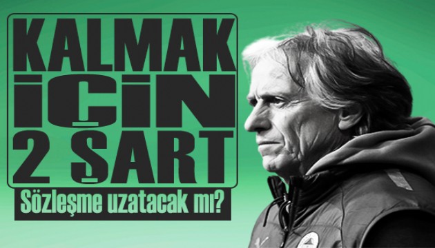 Jorge Jesus'tan yeni sözleşme için iki şart