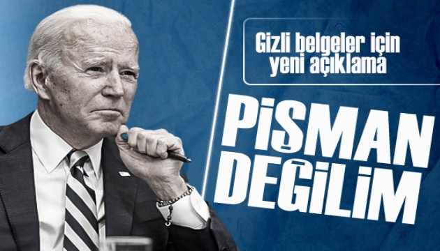 ABD başkanı Joe Biden'dan gizli belge açıklaması: 